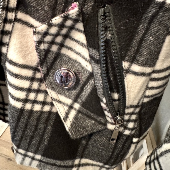Dollhouse black and white plaid jacket - Picture 3 of 4